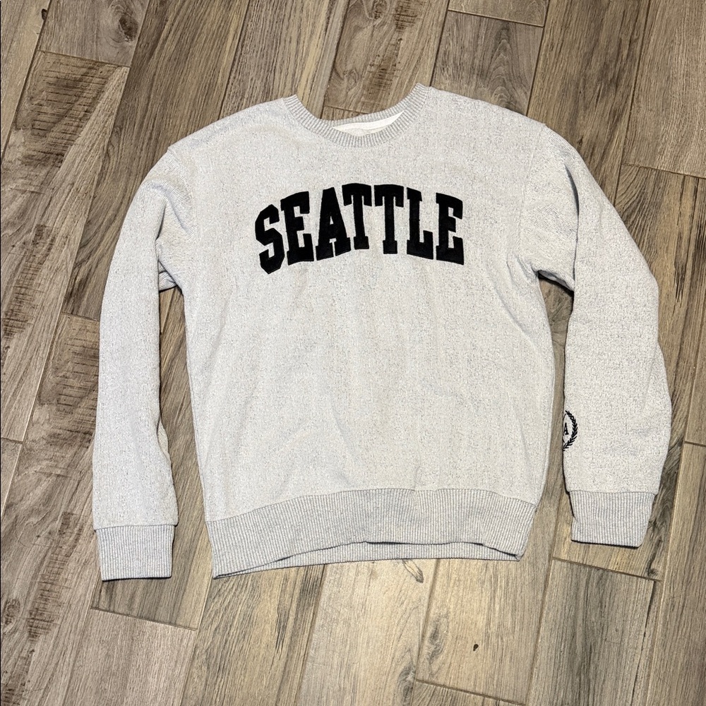 Light Gray Seattle Crewneck Sweater